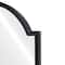 16" x 24" Scalloped Arch Wall Mirror in Black Metal Frame by Ashland®